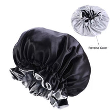 Load image into Gallery viewer, Double Sided Silk/Satin Hair Bonnet

